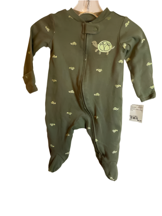 Carters (C) Olive Infant Size 3 MO 1PCSleepwear