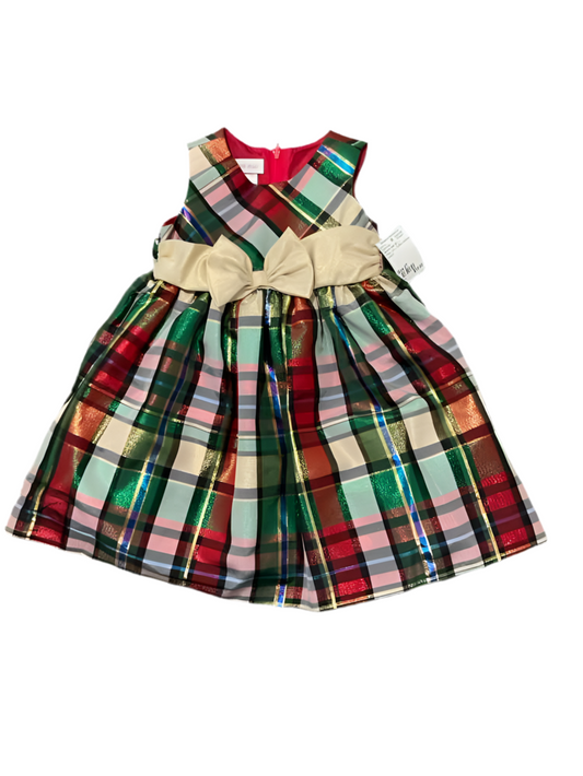 Bonnie Jean (B) Plaid Toddler Size 2T Girl's PartyDress