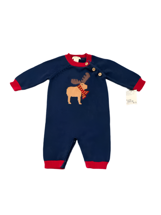 Cherokee (D) Red Blue Infant Size NB Boy's 1PC Casual