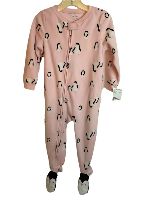 Carters (C) Black Pink Toddler Size 2T 1PCSleepwear