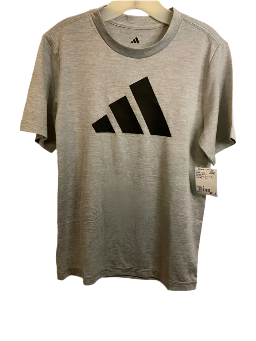 Adidas (B) Black Gray Youth Size 7 AthleticTopSS