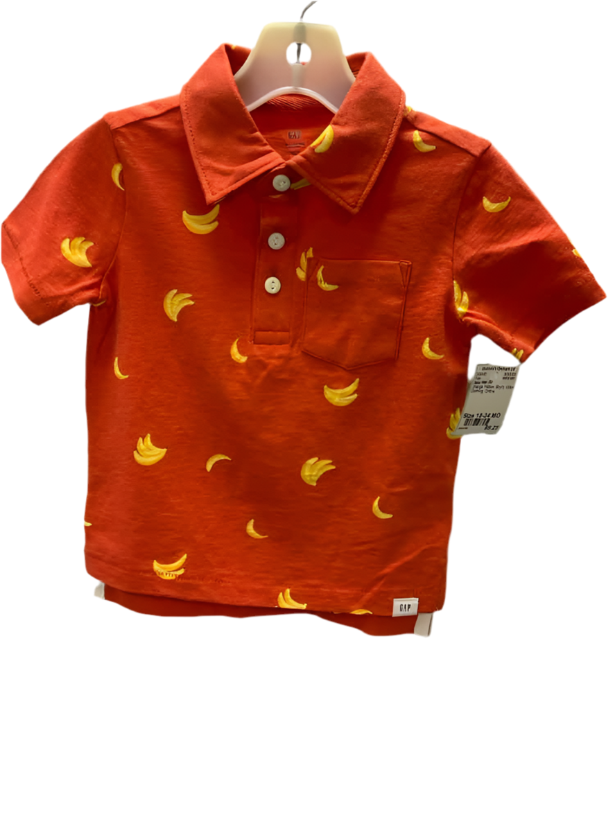 Baby Gap (B) Orange Yellow Infant Size 18-24 MO Polo
