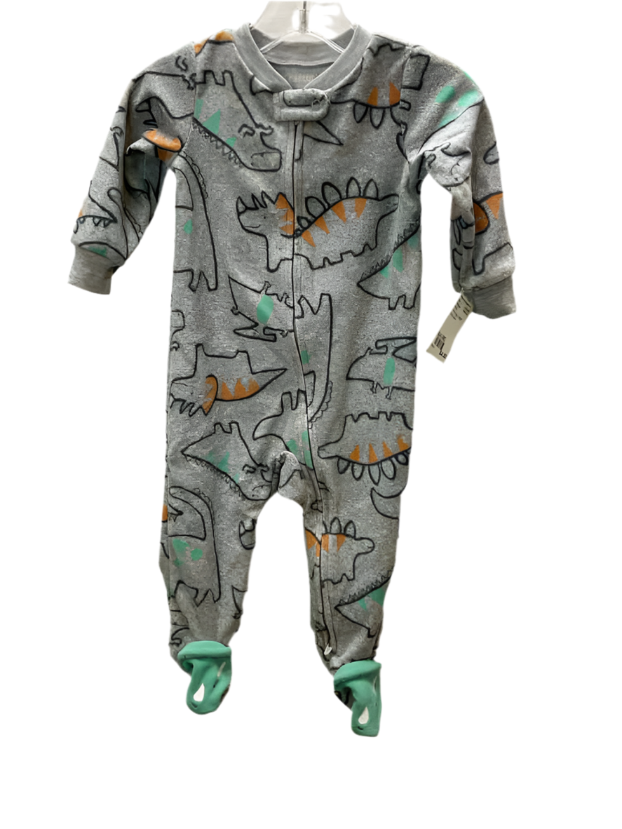 Carters (C) Dino Print Infant Size 9 MO 1PCSleepwear
