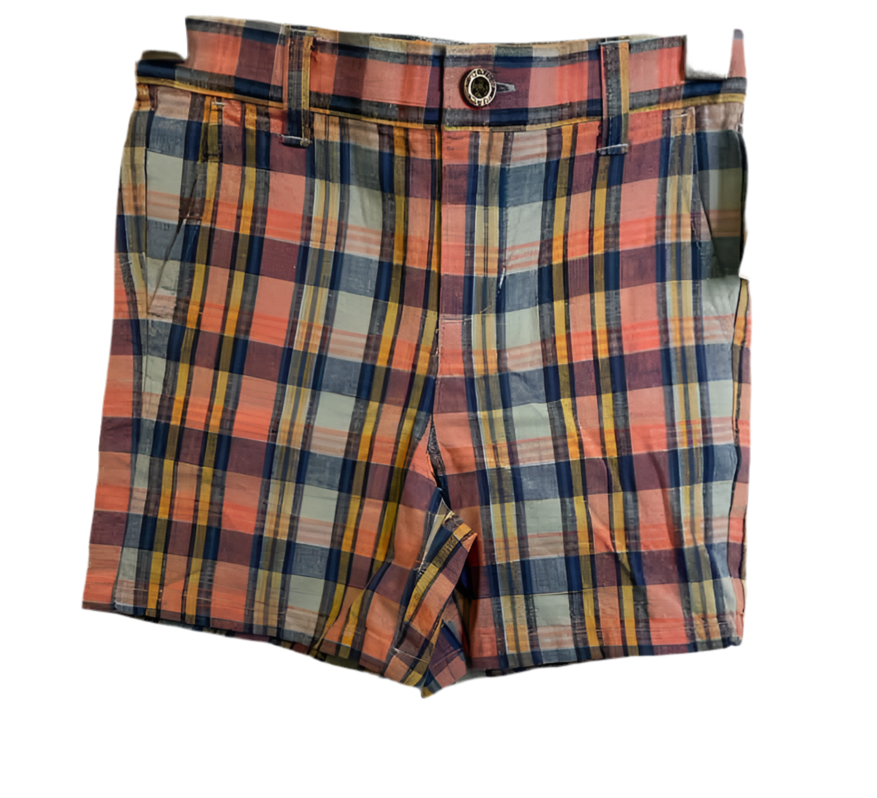 Janie and Jack (A) Plaid Infant Size 18-24 MO ShortChino