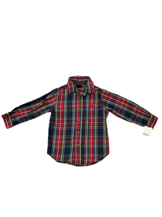 Wrangler (C) Plaid Toddler Size 4T Boy's ButtondownLS