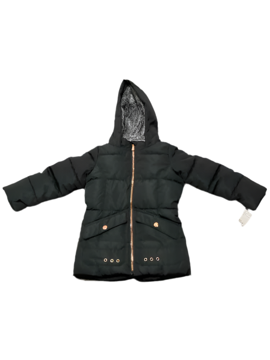 Kensie (A) Black Toddler Size 4 Girl's Jacket Heavy