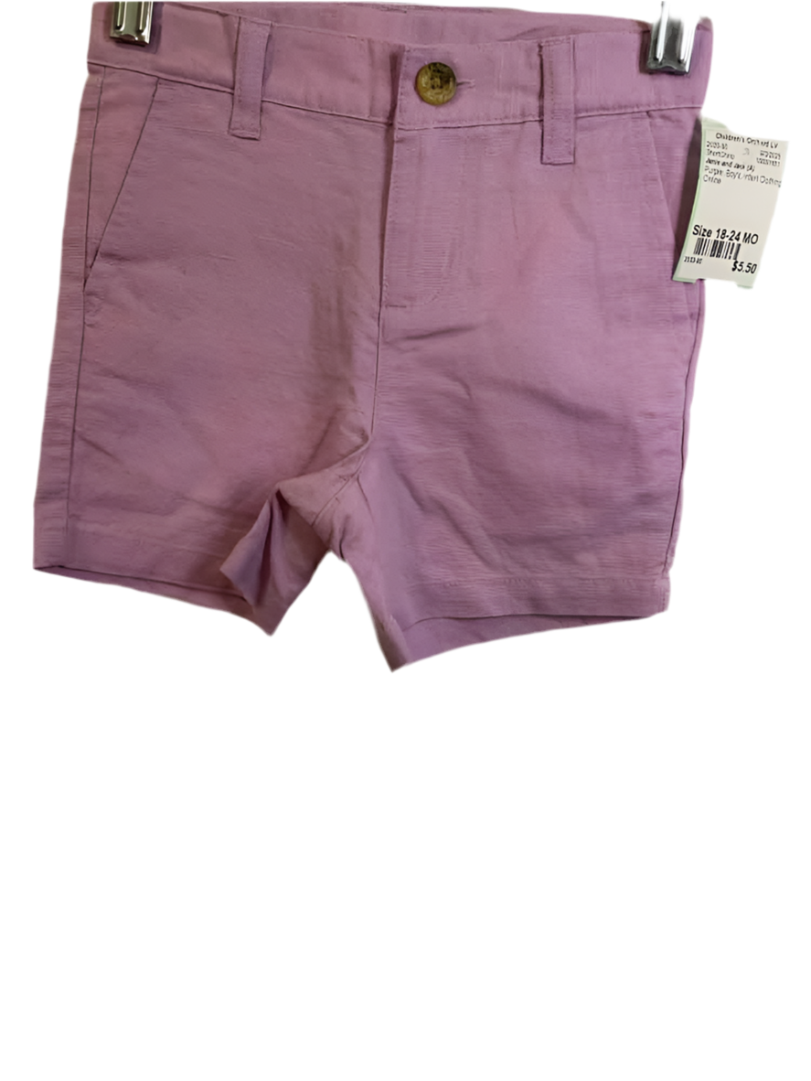 Janie and Jack (A) Purple Infant Size 18-24 MO ShortChino