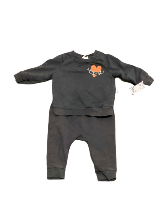 Cat and Jack (D) Red Gray Infant Size 3-6 MO Girl's 2PC Casual