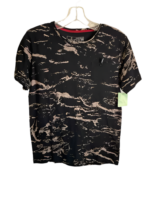 Public Record (D) Brown Black Youth Size Large SSTop