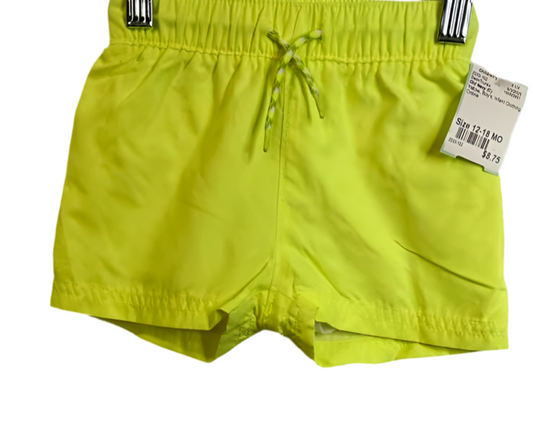 Old Navy (C) Yellow Infant Size 12-18 MO SwimTrunks