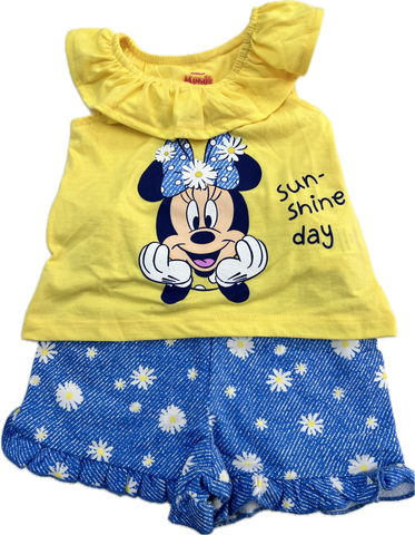 Toddler Girls 2T Minnie Mouse 2 Piece Shorts Set