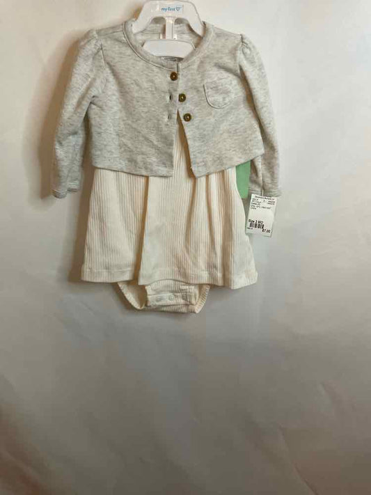 Carters (C) Grey Infant Size 3 MO 2PC Casual