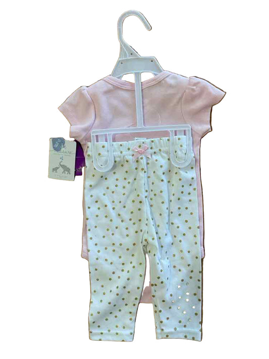 D Brand Pink Infant Size 0-3 MO Girl's 2PC Casual
