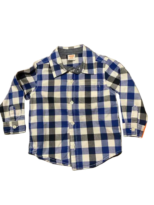 Gymboree (C) Gingham Infant Size 18-24 MO Boy's ButtondownLS