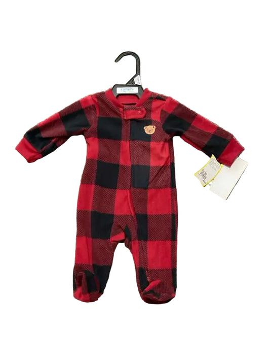 Carters (C) Gingham Infant Size NB Boy's 1PCSleepwear