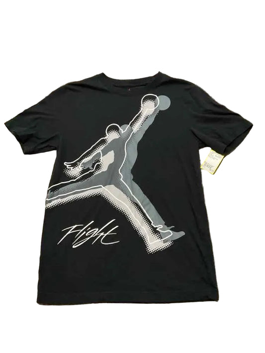 Jordan (B) Black Gray Youth Size X-Large Boy's SSTop