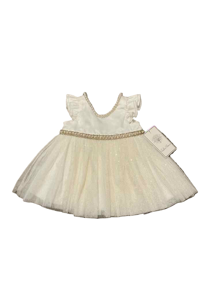 Couture Princess (C) Cream Infant Size 6 MO Girl's PartyDress