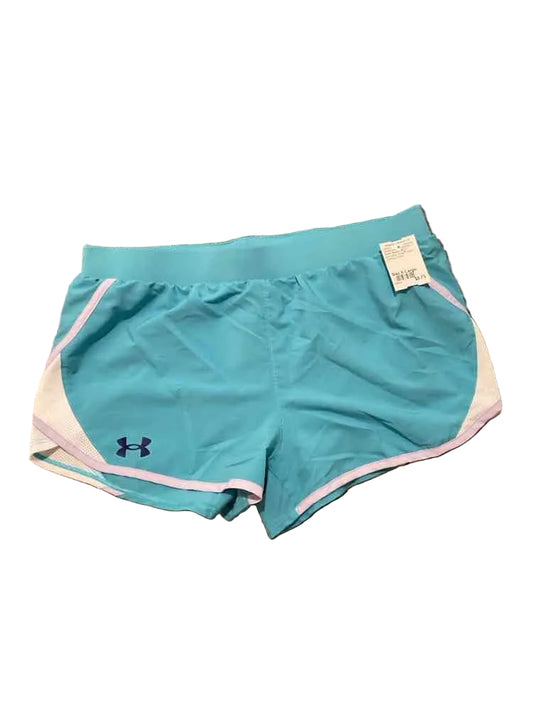 Under Armour (B) blue white Youth Size X-Large Girl's ShortAthletic