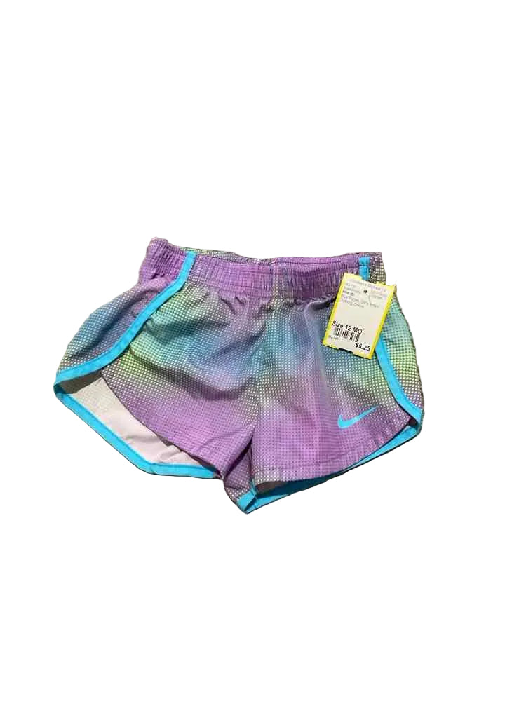 Nike (B) Blue Purple Infant Size 12 MO Girl's ShortAthletic