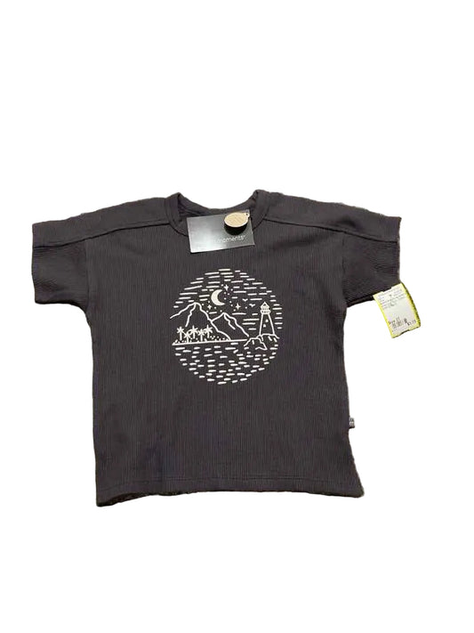 Modern Moments by Gerber (D) White Gray Toddler Size 3T Boy's SSTop