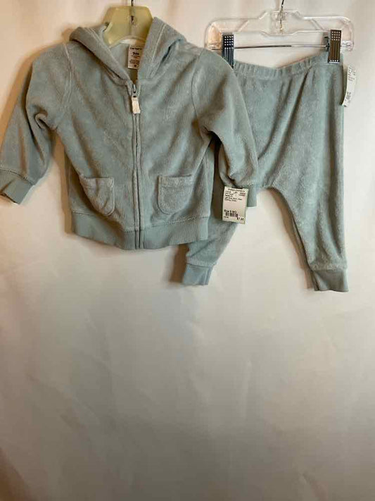 Carters (C) Light Blue Infant Size 9 MO 2PC Casual
