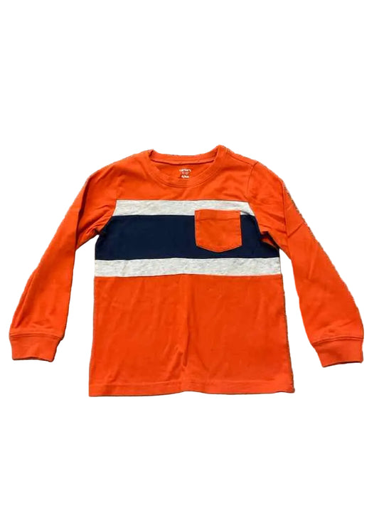 Carters (C) Orange Blue Youth Size 6 Boy's LSTop