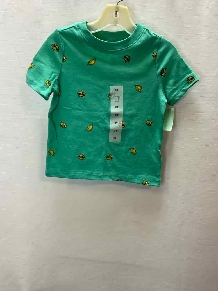 Old Navy (C) Green Yellow Toddler Size 2T SSTop