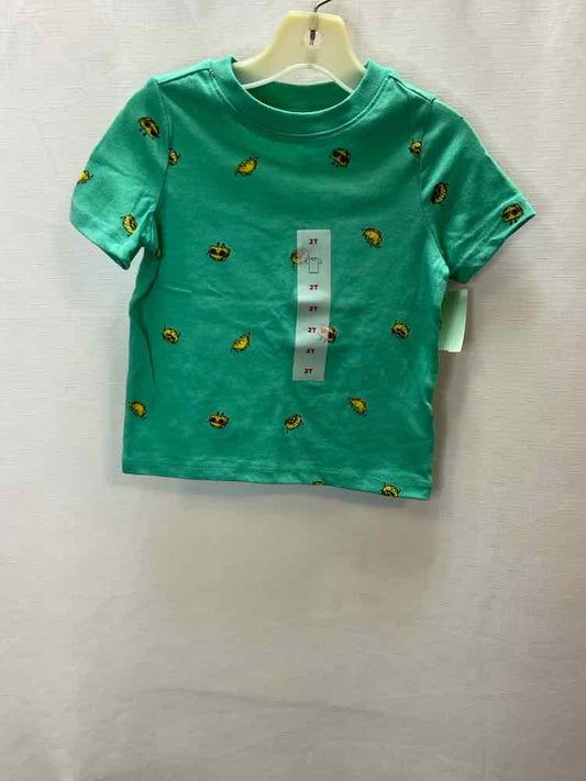 Old Navy (C) Green Yellow Toddler Size 2T SSTop