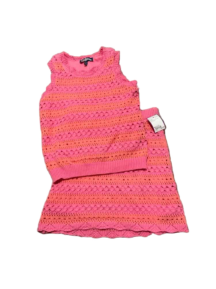 C Brand Orange Pink Youth Size 8-10 Girl's 2PCCasual