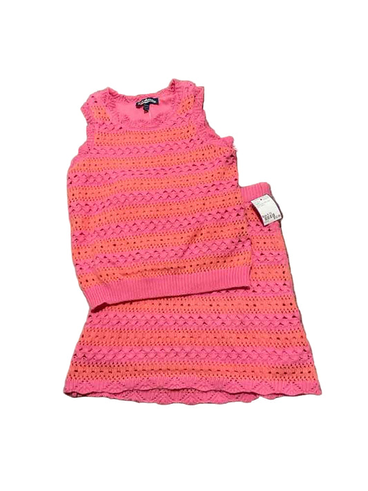 C Brand Orange Pink Youth Size 8-10 Girl's 2PCCasual