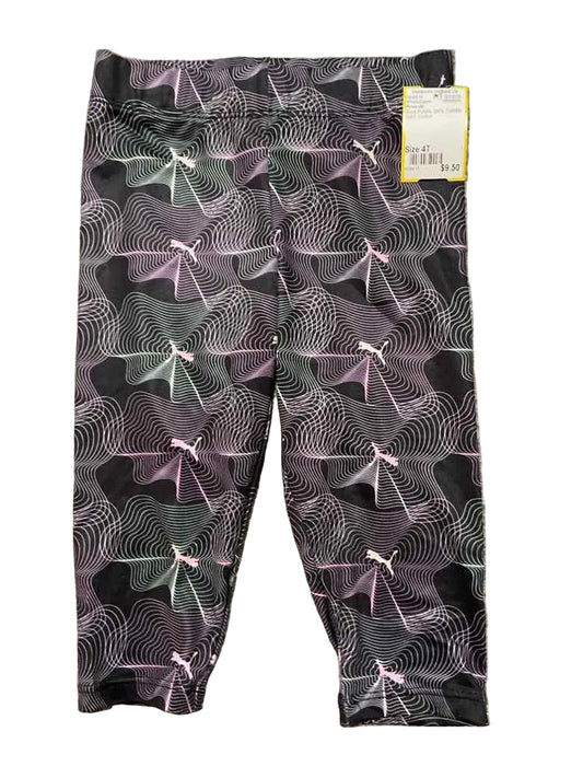 Puma (B) Black Purple Toddler Size 4T Girl's AthleticCapris