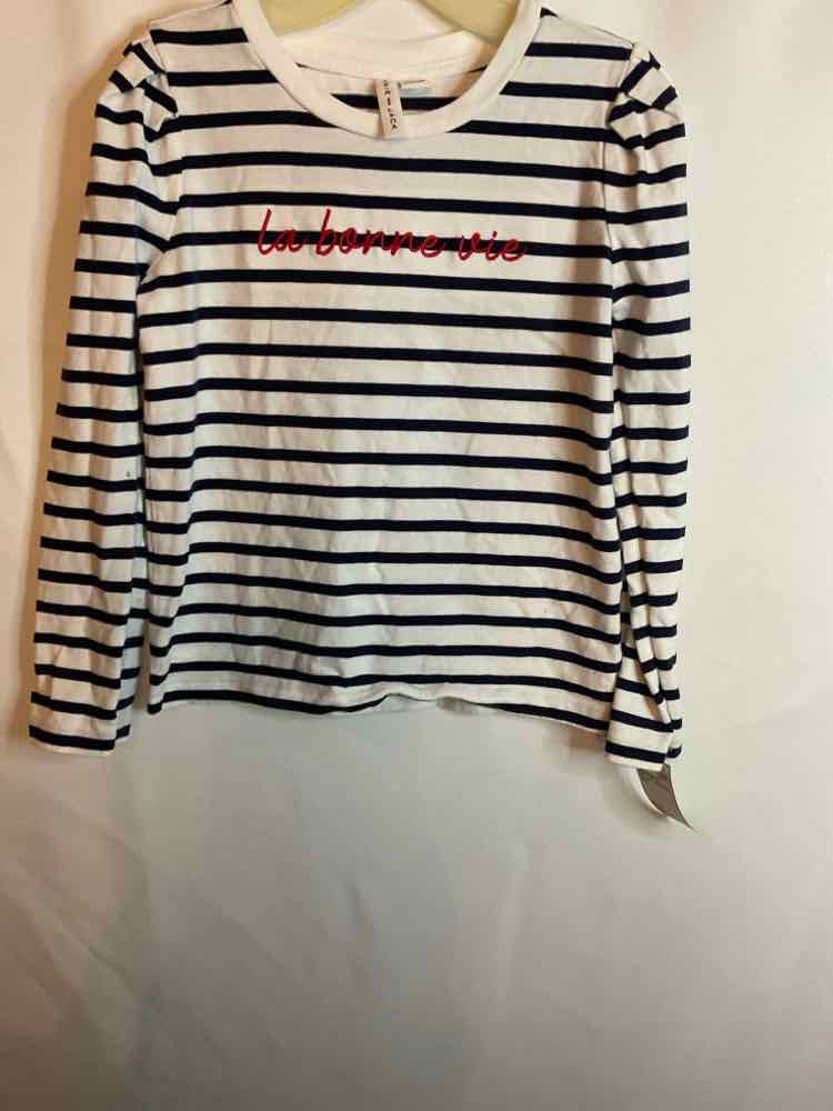Janie and Jack (A) Stripe Youth Size 6 LSTop