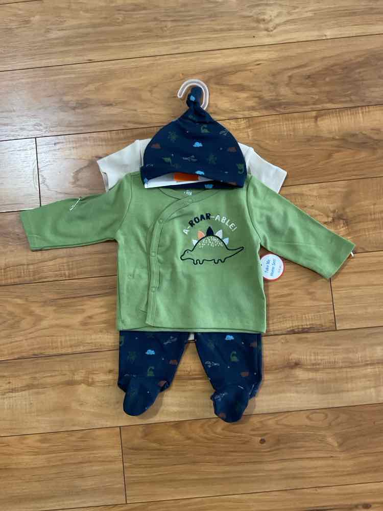 Kidgets (E) GREEN BLUE Infant Size 6-9 MO Boy's 3PC Casual