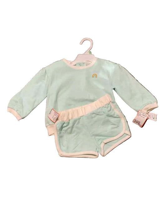 Carters (C) Blue Infant Size 18 MO Girl's 2PC Casual