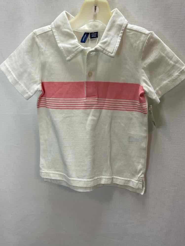 Janie and Jack (A) White Pink Infant Size 18-24 MO Polo