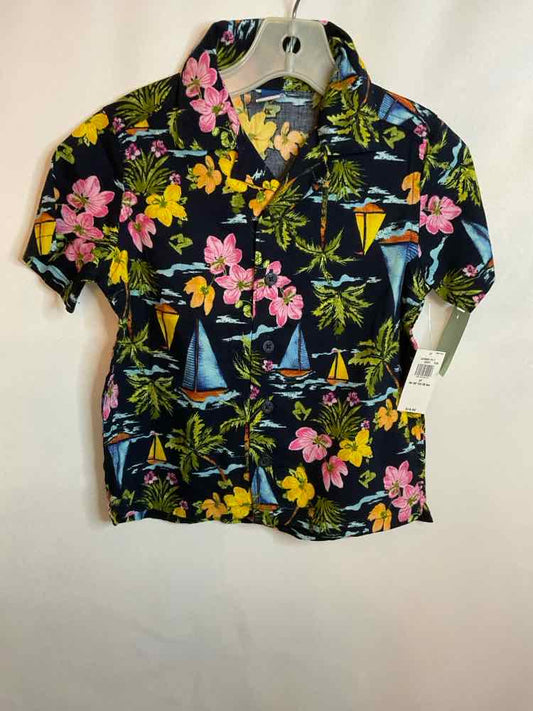 Old Navy (C) Hawaiian Print Toddler Size 3T ButtondownSS
