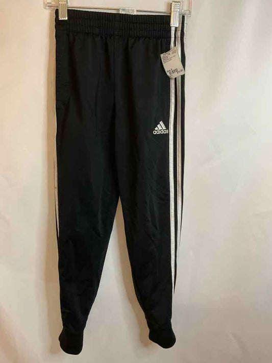 Adidas (B) White Black Youth Size 8 PantAthletic