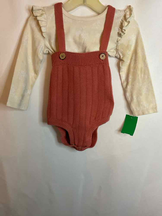 Cat and Jack (D) Orange Yellow Infant Size 18 MO 2PC Casual