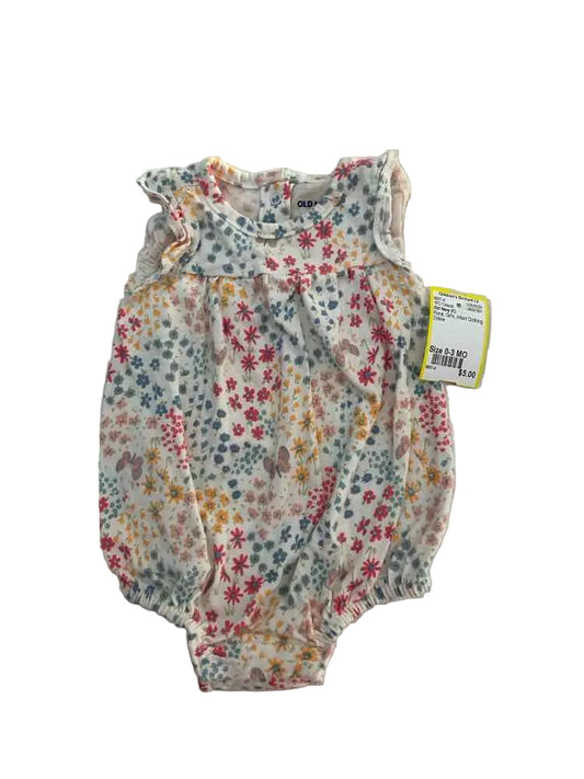 Old Navy (C) Floral Infant Size 0-3 MO Girl's 1PC Casual