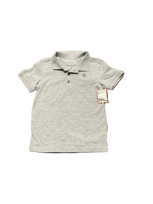Calvin Klein (B) Gray Toddler Size 2T Boy's Polo