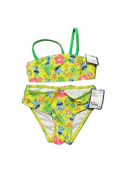 Disney (B) GREEN BLUE Toddler Size 3T Girl's 2PCSwimwear