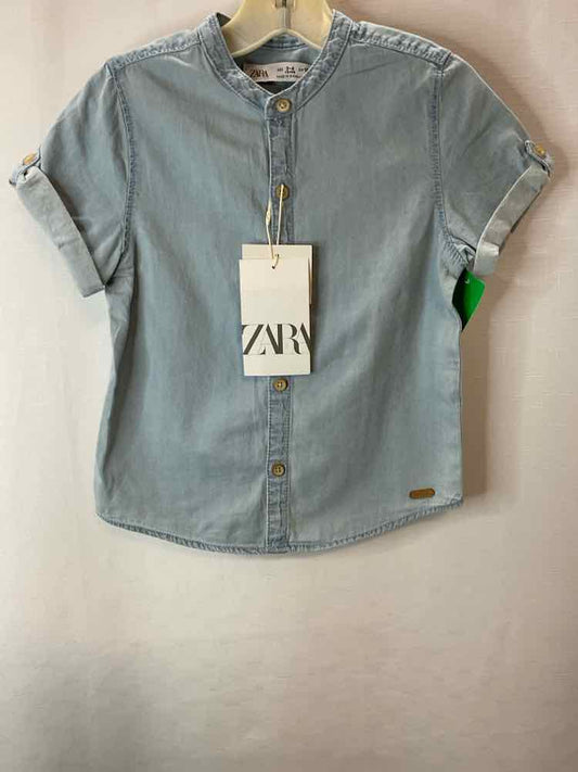 Zara (B) Blue Toddler Size 3T ButtondownSS