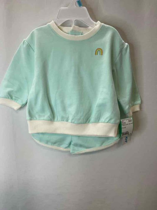 Carters (C) Turqouise Infant Size 6 MO 2PC Casual
