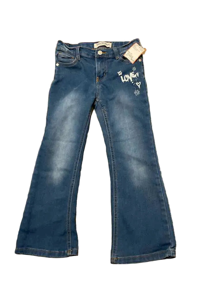 D Brand White Blue Youth Size 6X Girl's Jeans