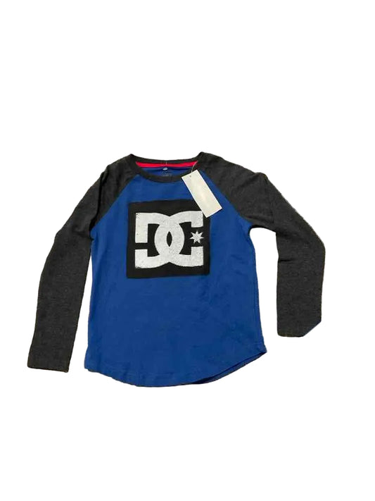 DC (B) Blue Gray Toddler Size 5 Boy's LSTop