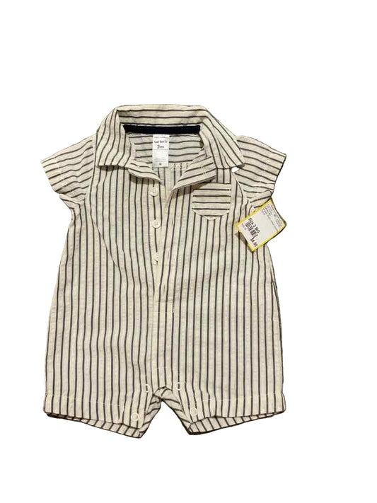 Carters (C) Striped Infant Size 3 MO Boy's 1PC Dressy