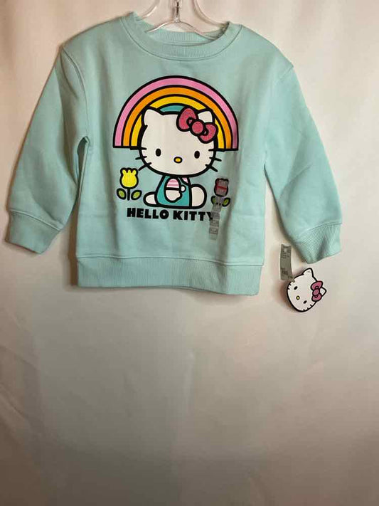 Hello Kitty (D) Light Blue Toddler Size 3T Sweatshirt