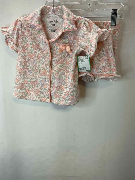 Nicole Miller (A) Floral Infant Size 12 MO 2PCSleepwear