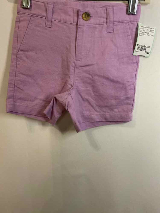 Janie and Jack (A) Purple Infant Size 18-24 MO ShortChino