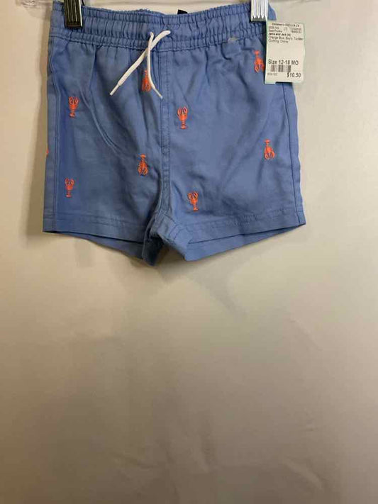Janie and Jack (A) Orange Blue Infant Size 12-18 MO SwimTrunks